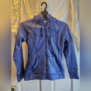 Athleta Stripe Strength Full Zip Hoodie